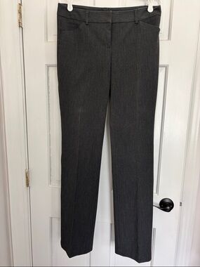 Express Women's Dark Charcoal Straight-Leg Trousers